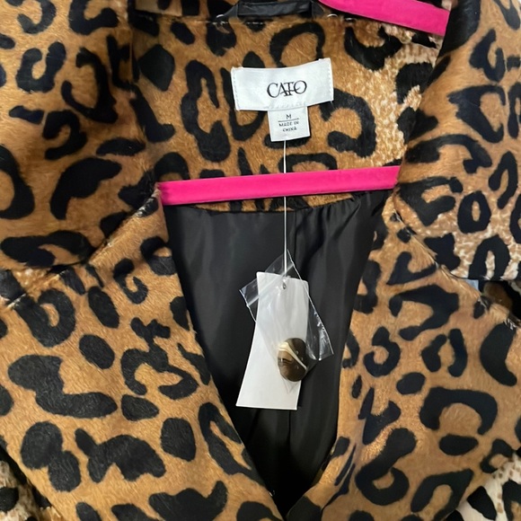 NWT Leopard print animal print jacket M Y2K Retro Core Austin Powers Funky Disco - Picture 3 of 11